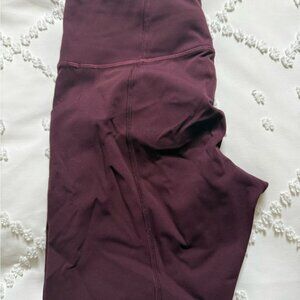 lululemon athletica Burgundy Leggings